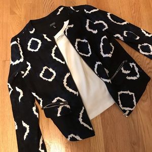 Blazer and short sleeved ribbed top!